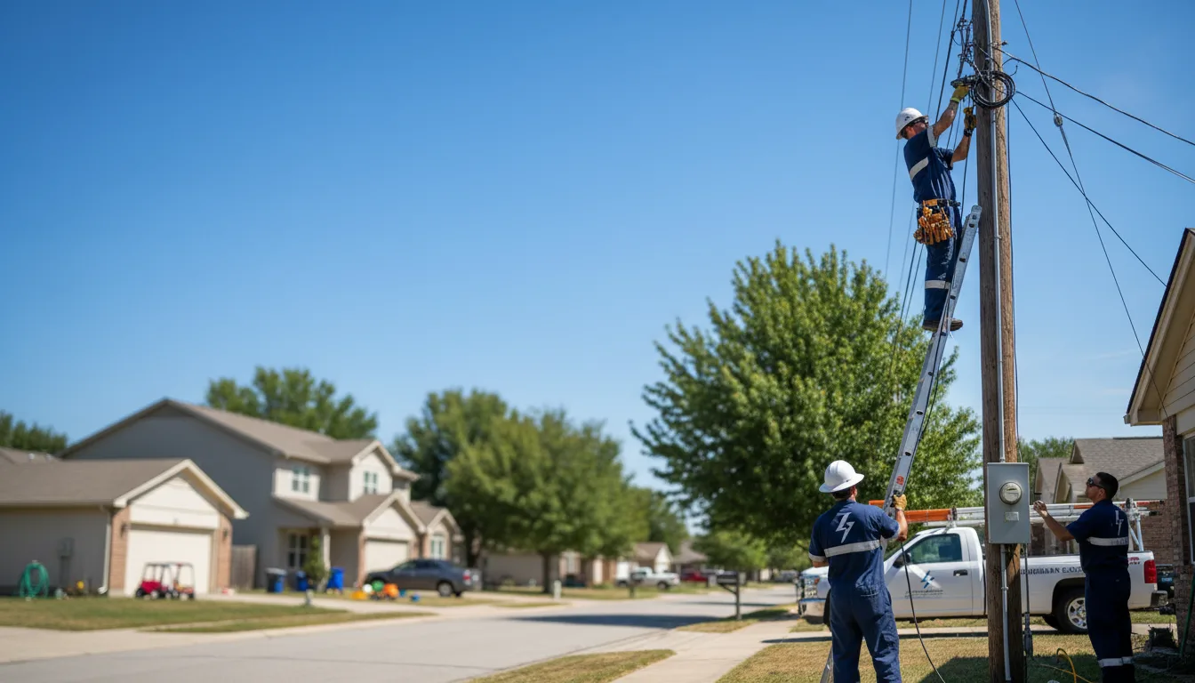 Residential electrician providing installation services in Godfrey, IL